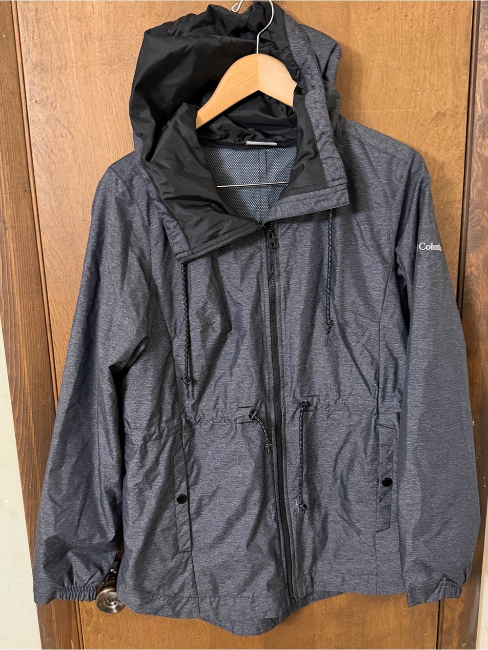 Columbia Women’s Small Lillian II Heather Gray Hooded Utility Jacket